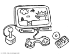 Une console de jeux vid�o